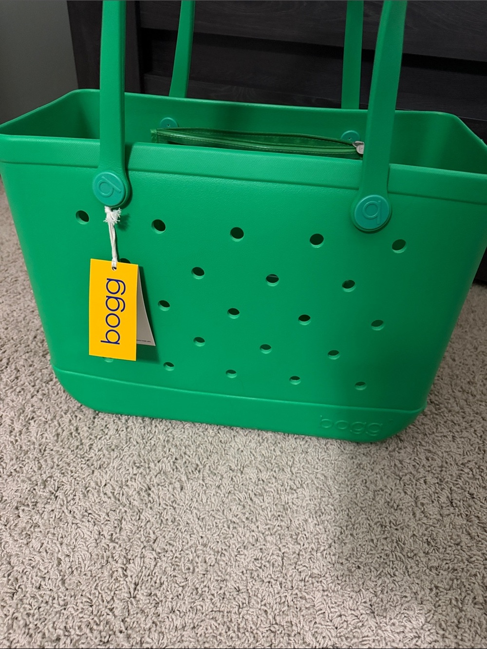 NWT BOGG BAG Green Classic Tote - Picture 3 of 3